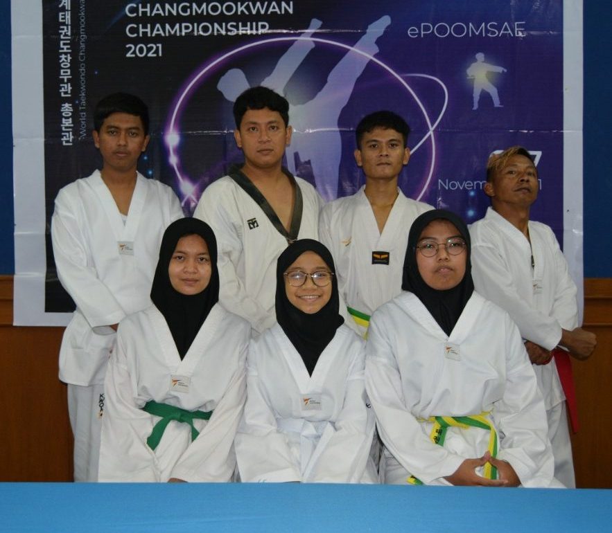 UKM Taekwondo UP 45 Raih Tiga Medali dalam Kejuaraan Internasional World Changmookwan Championship 2021