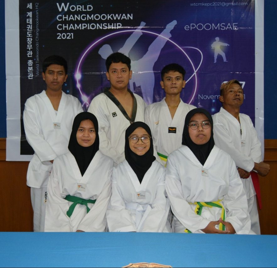 UKM Taekwondo UP 45 Raih Tiga Medali dalam Kejuaraan Internasional World Changmookwan Championship 2021