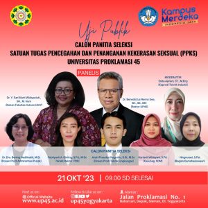 Uji Publik Calon Panitia Seleksi Satuan Tugas PPKS UP45