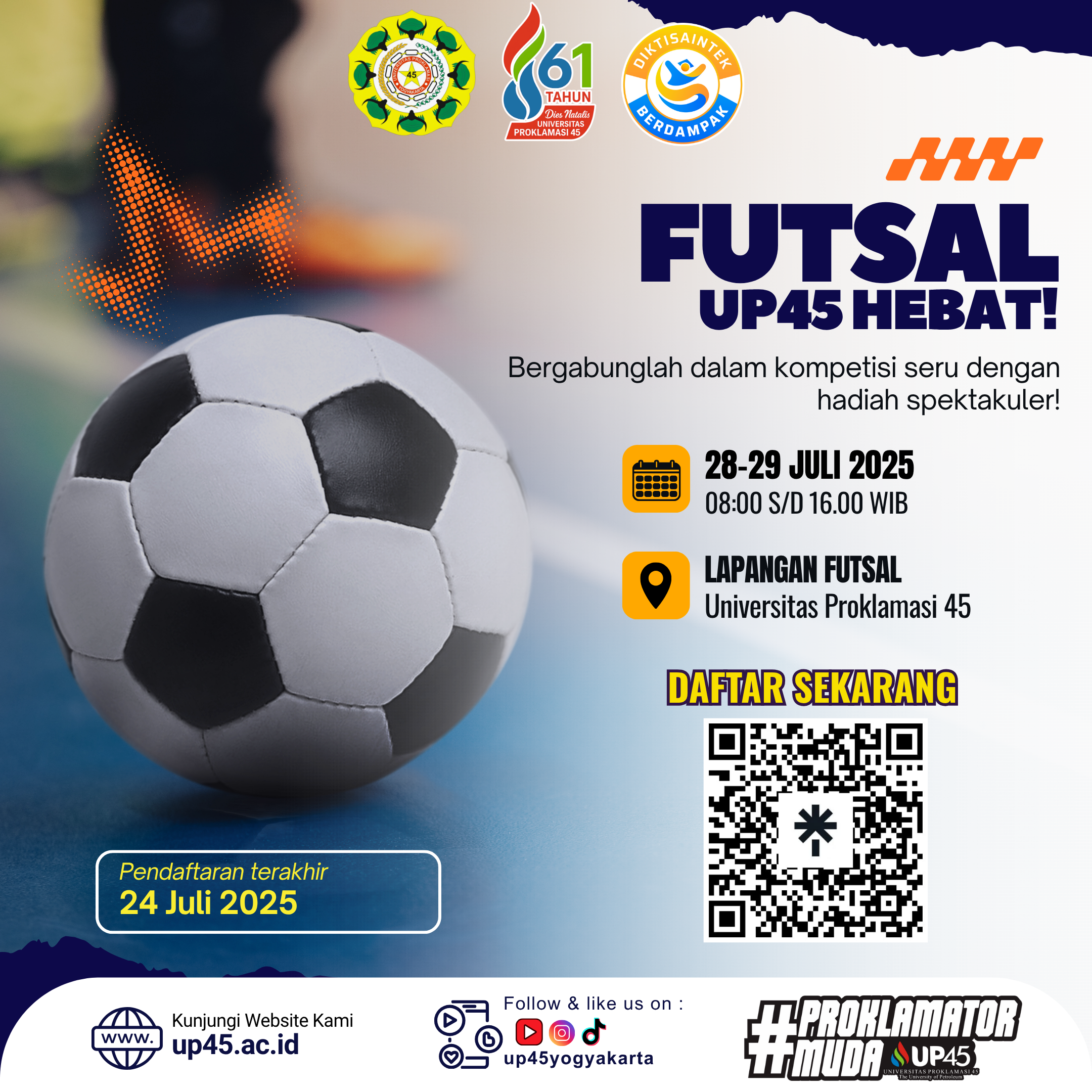 FUTSAL UP45 HEBAT !