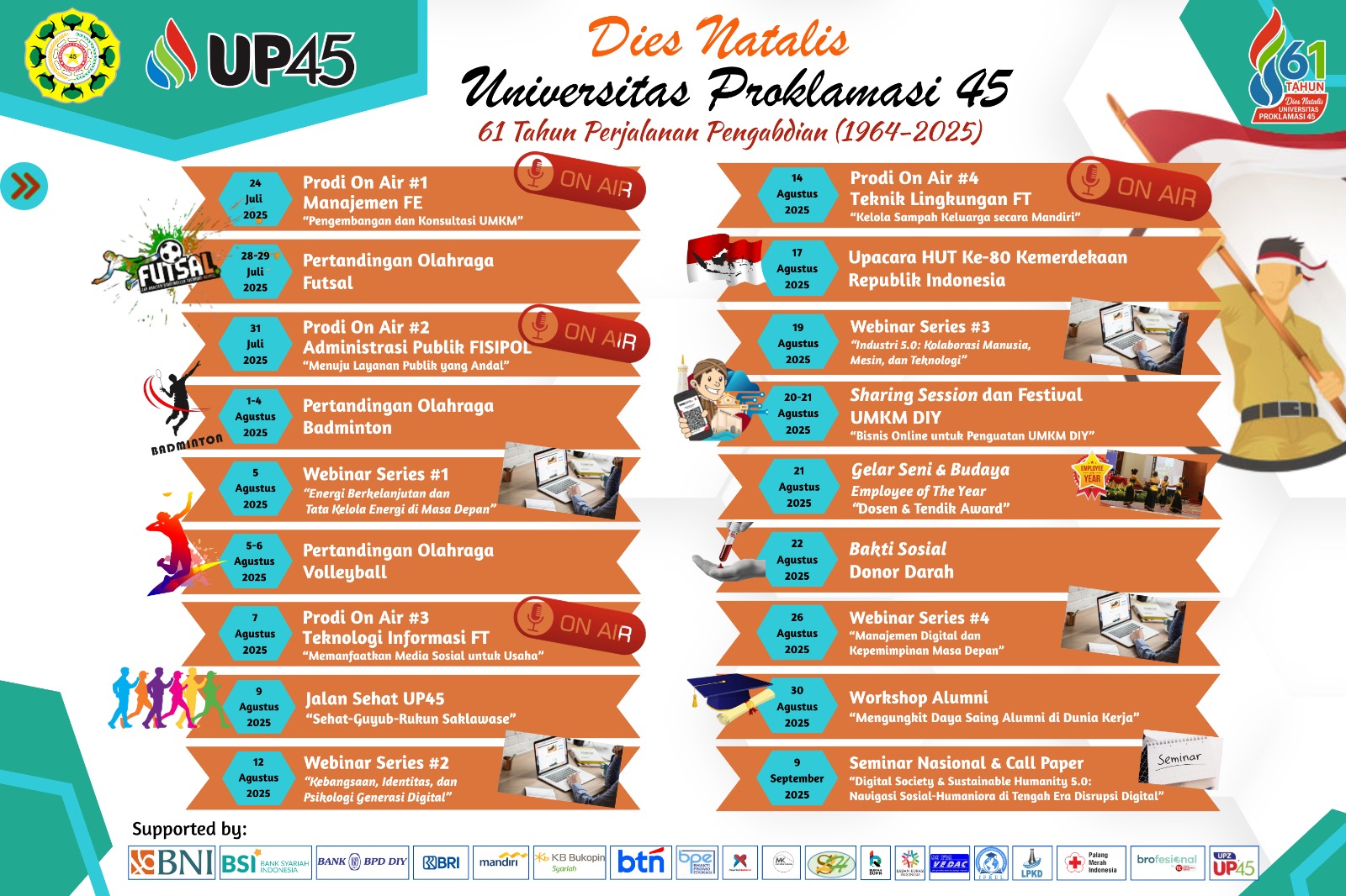 Dies Natalis UP45: Merayakan Semangat Proklamator Muda!