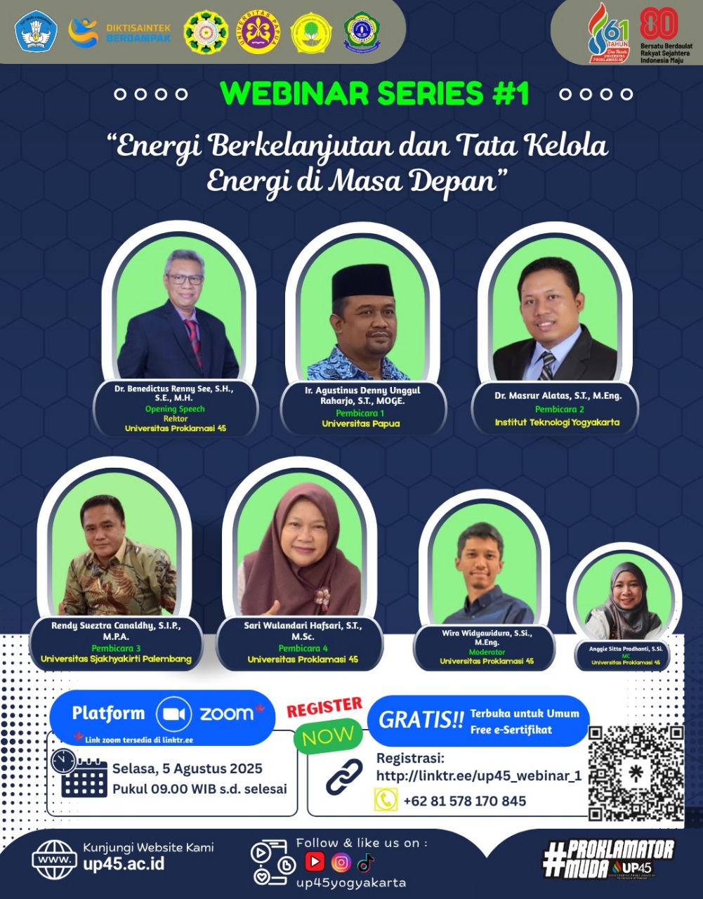 🌱WEBINAR SERIES #1 – Universitas Proklamasi 45 🌱