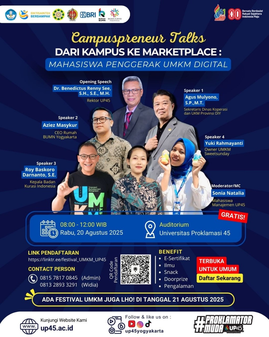 🎉 Campuspreneur Talks“Dari Kampus ke Marketplace: Mahasiswa Penggerak UMKM Digital”