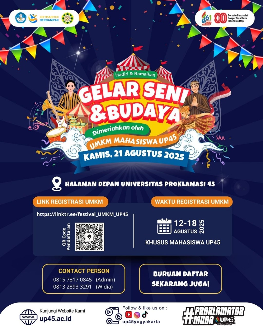 🎊 DIES NATALIS 61 UP45 IS COMING!